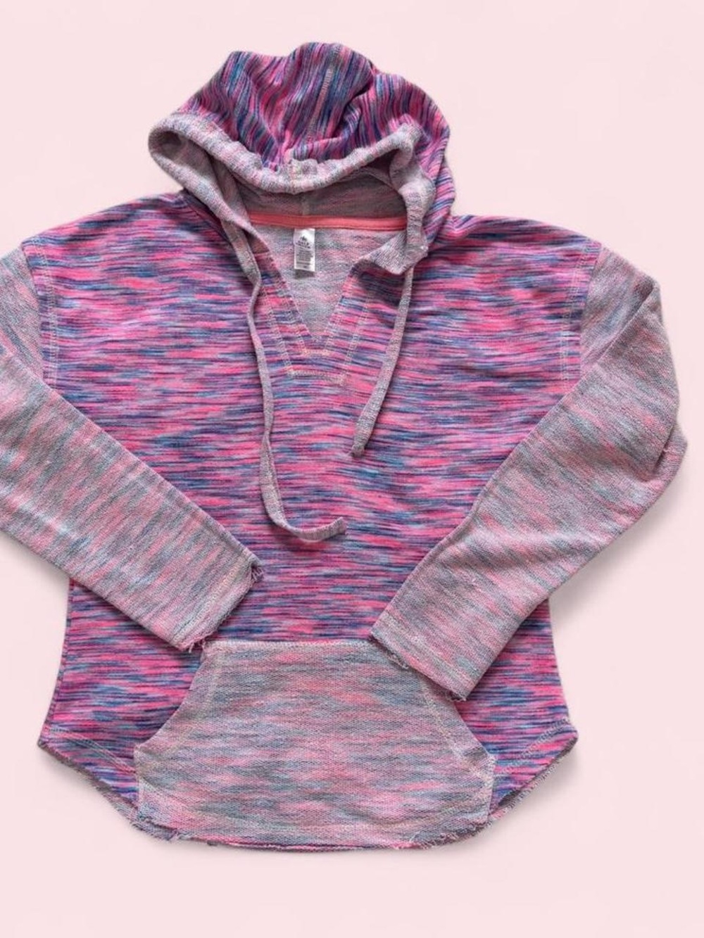 Kirkland Signature Pink & Purple Space-Dye Hoodie Sweatshirt M